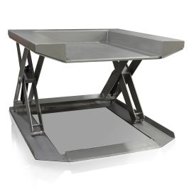 Stainless Steel Lift Table at Max Height