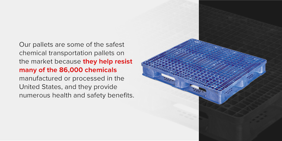 health and safety benefits of using sanitary pallets for chemicals